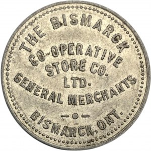 Canada Bismarck Ontario 1 Dollar Co-Operative Store Merchant Token 96-A-A