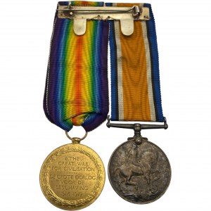 South Africa WW1 Pair to South African Medical Corps