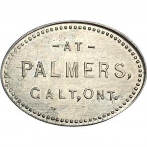 Canada Galt Ontario 1 Dinner at Palmer's Merchant Token 404-F-A