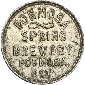 Canada Formosa Ontario 80 Cent Formosa Spring Brewery Merchant Token 392-G-E