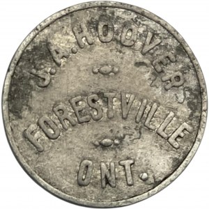 Canada Forestville Ontario 10 Cent J.A. Hoover Merchant Token 388-A-D
