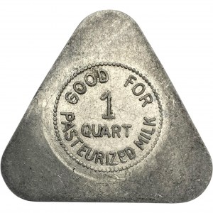 Canada Oshawa Ontario 1 Pint Ideal Dairy Co. Merchant Milk Token