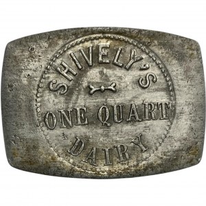 Shively's Dairy 1 Quart Merchant Token
