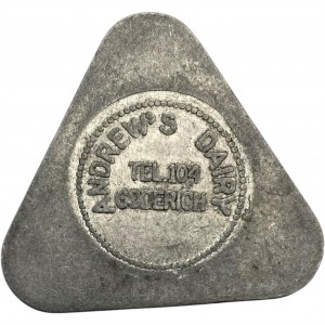Canada Goderich Ontario 1 Quart Andrew's Dairy Merchant Milk Token