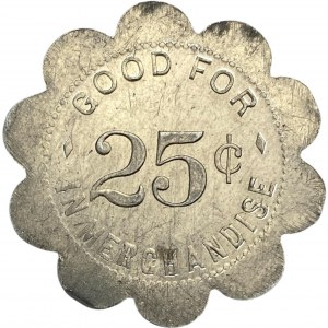 Canada Alvinston Ontario 25 Cent J.E. Pedlow Merchant Token 24-C-C