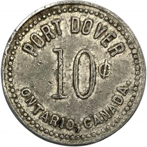Canada Port Dover Ontario 1903 10 Cent Museum Souvenir Merchant Token 808-B-D