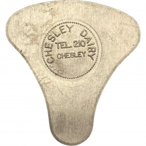 Canada Chesley Ontario 1 Pint Chesley Dairy Merchant Milk Token