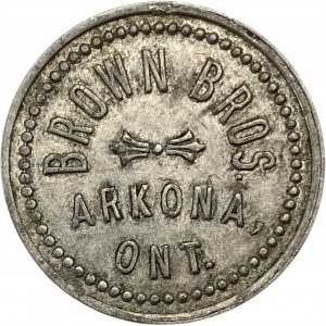 Canada Arkona Ontario 10 Cent Brown Bros. without Stars Merchant Token 36-A-Dx
