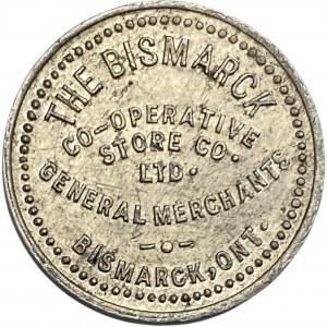 Canada Bismarck Ontario 5 Cent Co-Operative Store Merchant Token 96-A-E