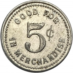 Canada Bismarck Ontario 5 Cent Co-Operative Store Merchant Token 96-A-E