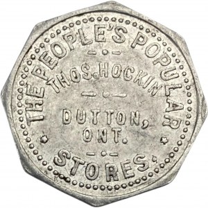 Canada Dutton Ontario 25 Cent Thos Hockin Merchant Token 312-E-C