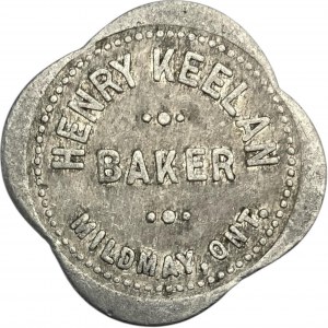 Canada Mildmay Ontario 1 Loaf Henry Keelan Merchant Token