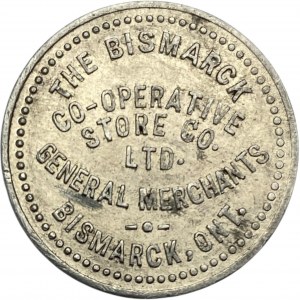 Canada Bismarck Ontario 10 Cent Co-Operative Store Merchant Token 96-A-D