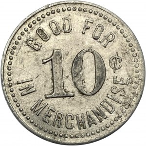 Canada Bismarck Ontario 10 Cent Co-Operative Store Merchant Token 96-A-D