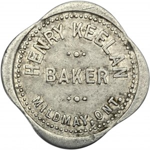 Canada Mildmay Ontario 1 Loaf Henry Keelan Merchant Token