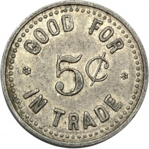Canada Harrow Ontario 5 Cent John Stocker Merchant Token 474-A-E