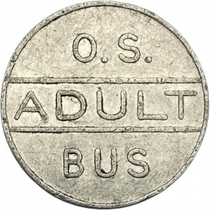 Canada Owen Sound Ontario Bus Line 1 Adult Bus Fare Token
