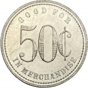 Canada Watford Ontario 50 Cent Baldwin & Carrothers Merchant Token 1124-A-B