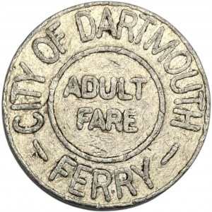 Canada Dartmouth Nova Scotia Adult Fare Ferry Token