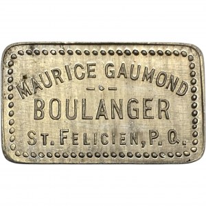 Canada St Felicien Quebec 1 Pain Maurice Baumond Boulanger Merchant Token