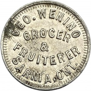 Canada Sarnia Ontario 1 Cent Geo. Wenind Merchant Token 904-E-F