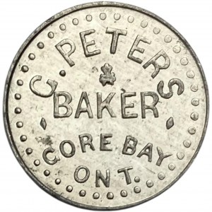 Canada Gore Bay Ontario 5 Cent G. Peters Merchant Token