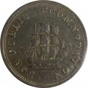 Canada New Brunswick St. John For Public Accommodation Half Penny Token NB-4