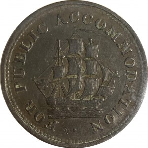 Canada New Brunswick St. John For Public Accommodation Half Penny Token NB-4