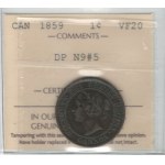 Canada 1859 DP N9#5 1 Cent