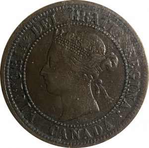 Canada 1884 1 Cent Obverse 1