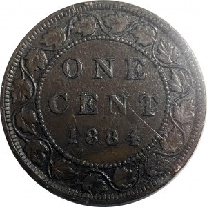 Canada 1884 1 Cent Obverse 1