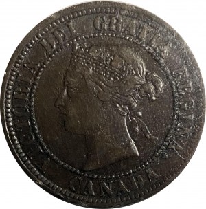 Canada 1884 1 Cent Obverse 1