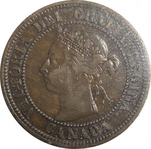 Canada 1891 SL SD 1 Cent Obverse 3