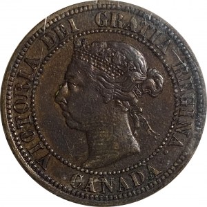 Canada 1891 SL SD 1 Cent Obverse 3