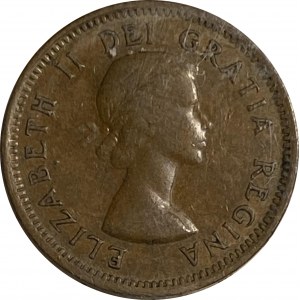 Canada 1955 No Shoulder Fold 1 Cent