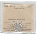 Canada 1903 Silver 5 Cent