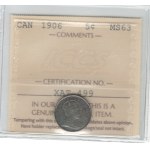 Canada 1906 Silver 5 Cent