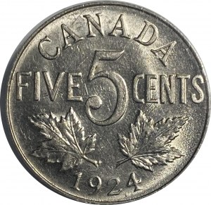 Canada 1924 Nickel 5 Cent