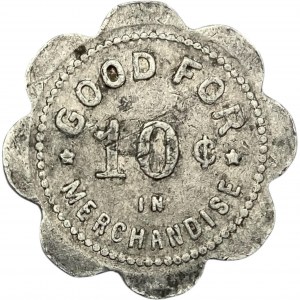 Canada Zurich Ontario 10 Cent J. Gascho & Son Merchant Token 1192-B-D