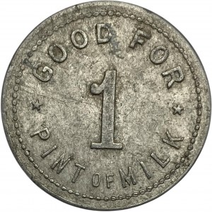 Canada Clifford Ontario 1 Pint J.A. Kreutzer Merchant Milk Token