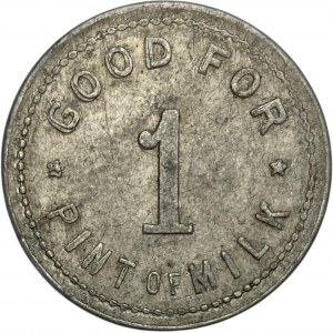 Canada Clifford Ontario 1 Pint J.A. Kreutzer Merchant Milk Token