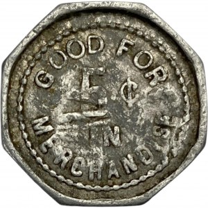 Canada Formosa Ontario 5 Cent Dentinger & Beingessner Merchant Token 392-B-Ex