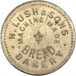 Canada Peterborough Ontario 1 Small Loaf N. Lush Merchant Token