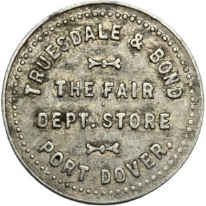Canada Port Dover Ontario 10 Cent Trusedale & Bond Merchant Token 808-D-D