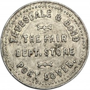 Canada Port Dover Ontario 10 Cent Trusedale & Bond Merchant Token 808-D-D
