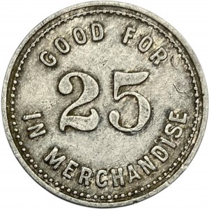 Canada Port Dover Ontario 25 Cent Trusedale & Bond Merchant Token 808-D-C