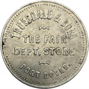 Canada Port Dover Ontario 1 Dollar Trusedale & Bond Merchant Token 808-D-A