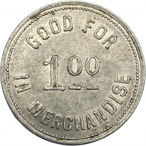 Canada Port Dover Ontario 1 Dollar Trusedale & Bond Merchant Token 808-D-A
