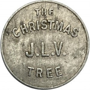 JLV The Christmas Tree 5 Cent Merchant Token