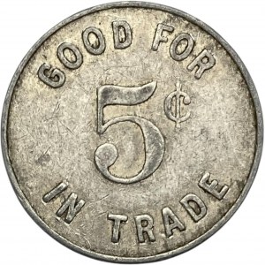 JLV The Christmas Tree 5 Cent Merchant Token
